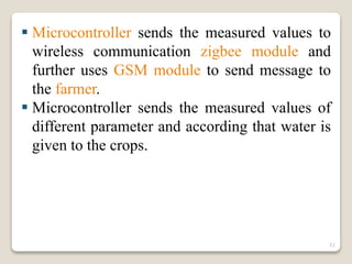 Smart Irrigation ppt | PPTX | Agriculture | Industries