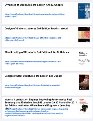 Appraisal of existing structures 3rd Edition The Institution Of ...