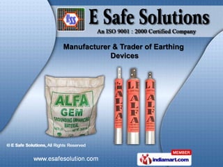 Manufacturer & Trader of Earthing
            Devices
 