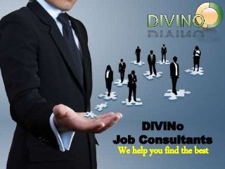DiViNo
Job Consultants
We help you find the best
 