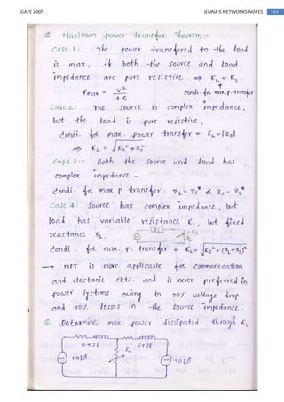 104GATE 2009 JENNA’S NETWORKS NOTES
 