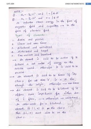 10GATE 2009 JENNA’S NETWORKS NOTES
 