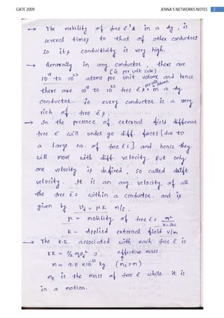 2GATE 2009 JENNA’S NETWORKS NOTES
 