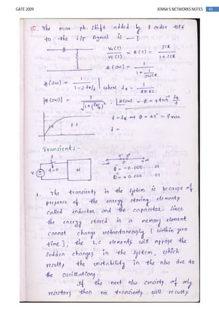 45GATE 2009 JENNA’S NETWORKS NOTES
 