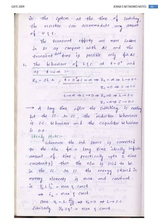 46GATE 2009 JENNA’S NETWORKS NOTES
 