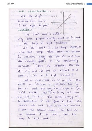 5GATE 2009 JENNA’S NETWORKS NOTES
 