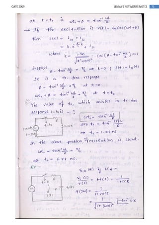 75GATE 2009 JENNA’S NETWORKS NOTES
 