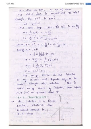 8GATE 2009 JENNA’S NETWORKS NOTES
 