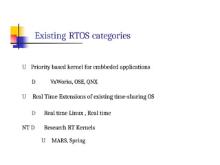 Time Slice Rtos Comprehensive Overview of Real-Time Operating Systems (RTOS) and Their ...