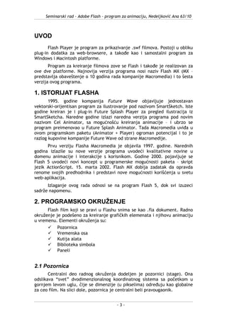 75713573 seminar-ski-rad-flash-program-za-animaciju | PDF