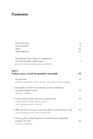 Labonte Risk Critical Perspectives in Public Health 1st Edition Judith Green: R | PDF