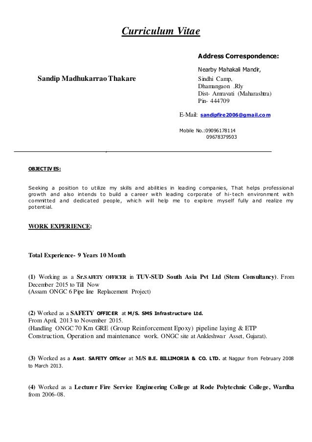 Sandip Resume