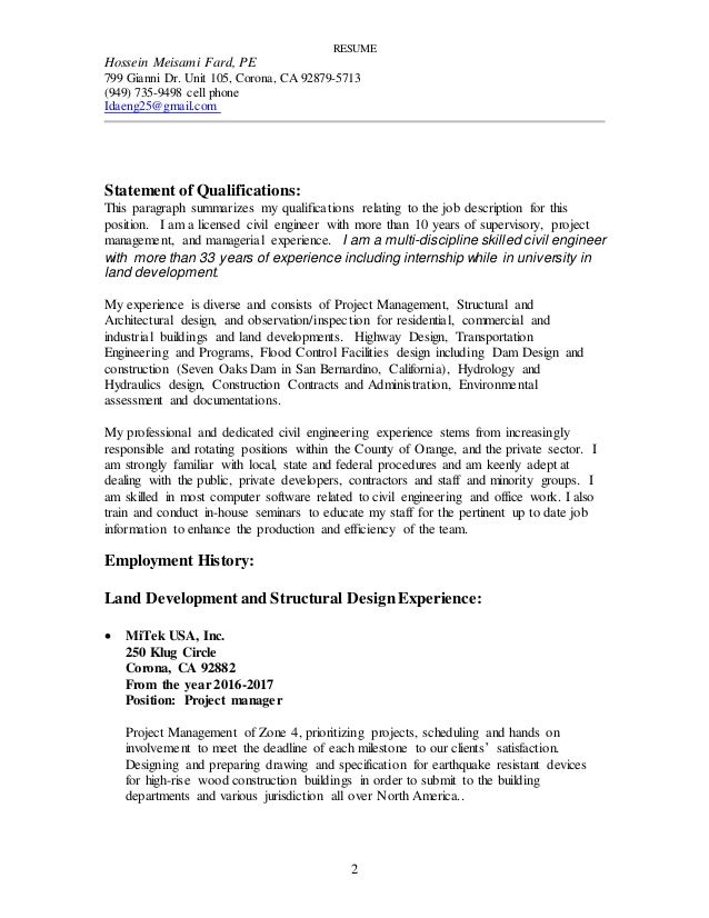 job description of a structural engineer