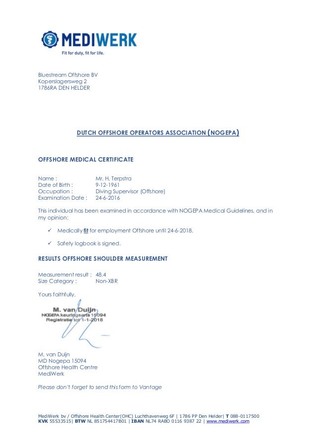 medical cetificate
