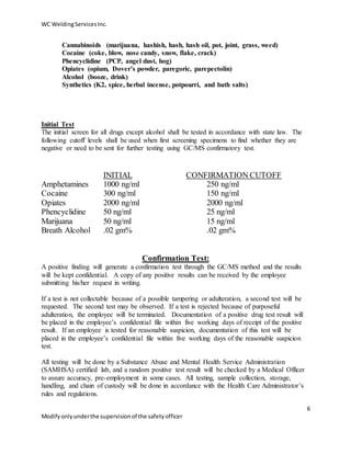 Parepectolin Label Company HSE for WC Welding Services 2014 | DOCX