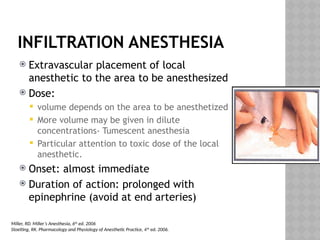 local anesthetics and regional anesthesia | PPTX
