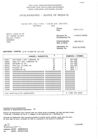Academic Transcripts