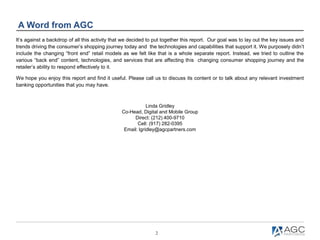 2
A Word from AGC
It’s against a backdrop of all this activity that we decided to put together this report. Our goal was t...