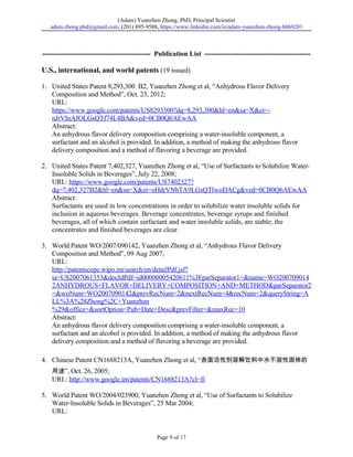 (Adam) Y. Zhong - Principal Scientist | PDF