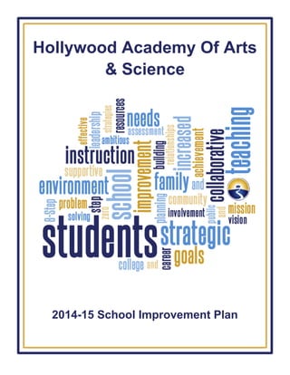 Hollywood Academy Of Arts
& Science
2014-15 School Improvement Plan
 