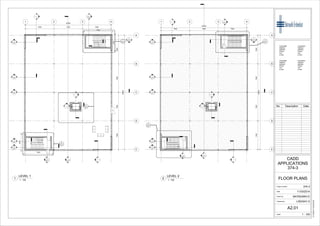 UP
DN
1 2 3 4
A
B
C
D
E
2
A4.01
1
A4.01
9
A6.01
8
A6.01
7
A6.01
6
A6.01
3
A5.01
-
---
2
A5.01
-
---
-
---
-
---
1
A5.01
3
A6.01
7500 7500 7500
22500
7500750075007500
30000
7403
4403
4403
7403
2
A6.01
1
A6.01
1 2 3 4
A
B
C
D
E
2
A4.01
1
A4.01
9
A6.01
8
A6.01
7
A6.01
6
A6.01
3
A5.01
-
---
2
A5.01
-
---
-
---
-
---
5
A6.01
1
A5.01
7500 7500 7500
22500
7500750075007500
30000
4
A6.01
Scale
Checked by
Drawn by
Date
Project number
Consultant
Address
Address
Phone
Fax
e-mail
Consultant
Address
Address
Phone
Fax
e-mail
Consultant
Address
Address
Phone
Fax
e-mail
Consultant
Address
Address
Phone
Fax
e-mail
1 : 100
31/10/201412:42:56PM
FLOOR PLANS
374-3
374-3
CADD
APPLICATIONS
11/03/2014
BATMUNKH.E
LINDSAY.S
A2.01
No. Description Date
1 : 100
LEVEL 1
1 1 : 100
LEVEL 2
2
 