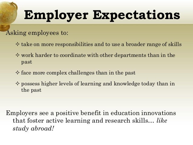 employee expectations advising day 2012 employee expectations advising day 2012