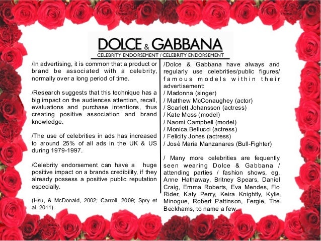 dolce and gabbana case study