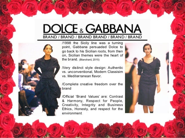 Dolce and Gabbana Presentation