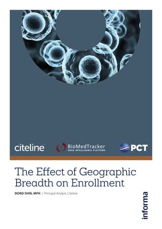 Doro Shin, MPH | Principal Analyst, Citeline
The Effect of Geographic
Breadth on Enrollment
 