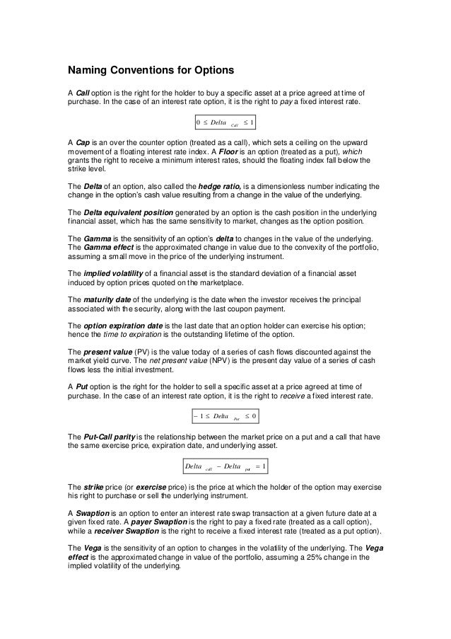 Delta convention fx options