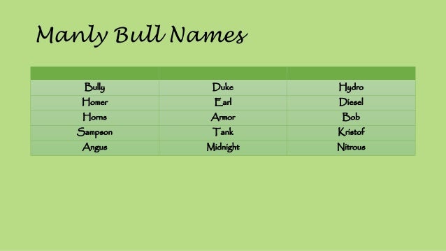 Midnight Nitrous Girly Cow Names Midnight Nitrous Girly Cow Names