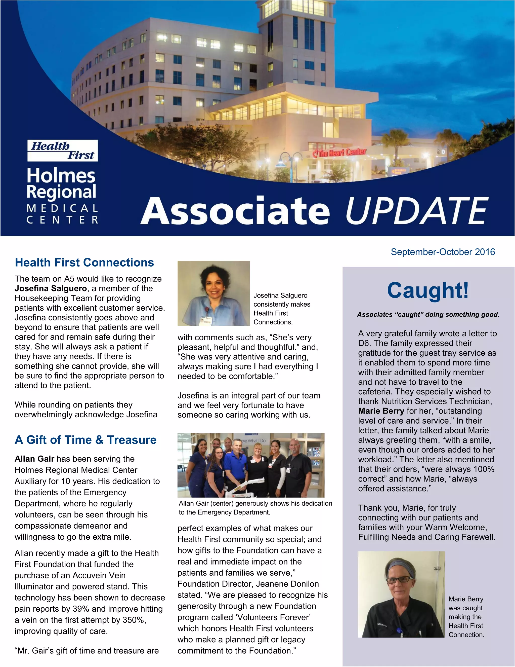 Associate Update Holmes Regional Medical Center SepOct 201_1 PDF