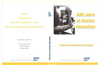 Evento SAP para el Sector Educativo - 8 Mayo 2003