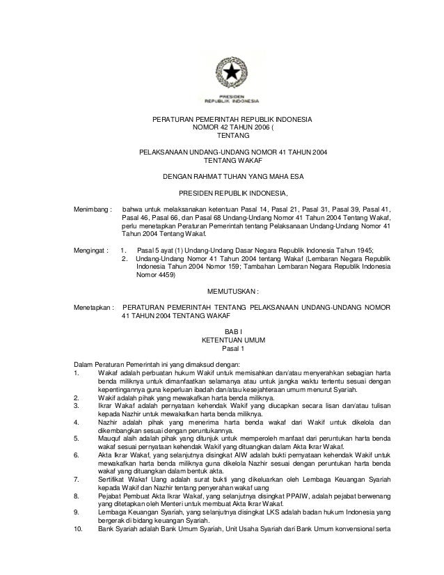 Undang Undang Yang Mengatur Tentang Wakaf - Ini Aturannya