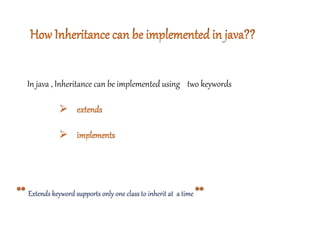 Inheritance in Java | PPT