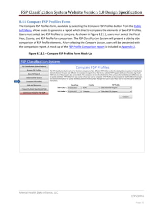 Deliverable #4 - Report of the Online Statewide FSP Classification ...