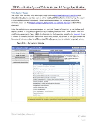 Deliverable #4 - Report of the Online Statewide FSP Classification ...