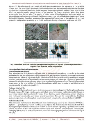 Effect, Management and Activities of Parthenium Hysterophorus | PDF