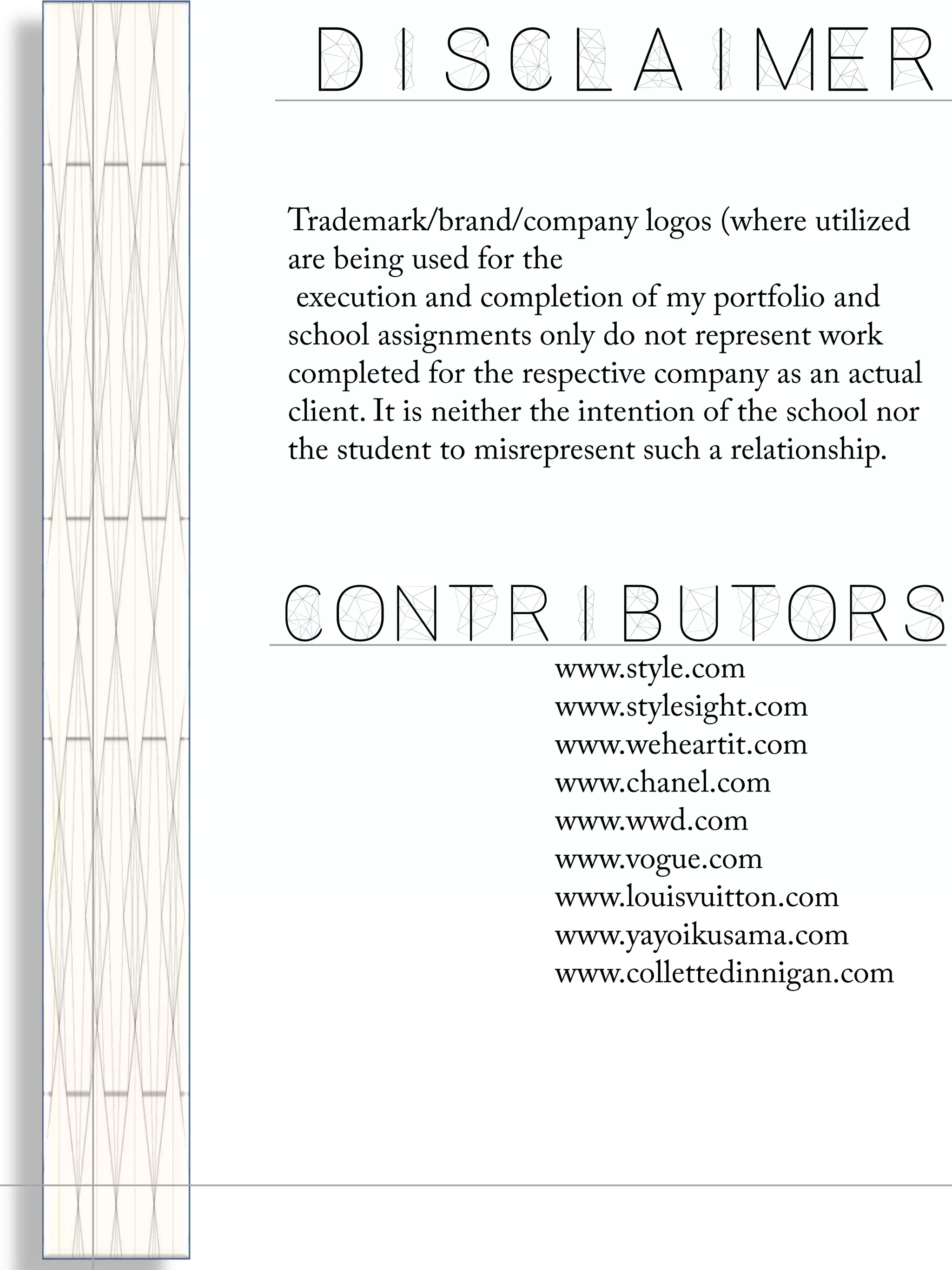 Disclaimer
Contributors
 