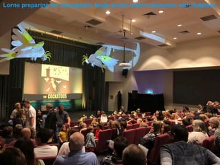 Lorne preparing for therapeutic laugh at the town’s obsession with Sulphies.
 