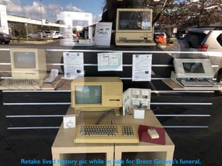 Retake lived history pic while in Sale for Brent Groves’s funeral.
 