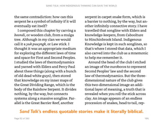Sand Talk’s endless quotable stories make it literally biblical.
 