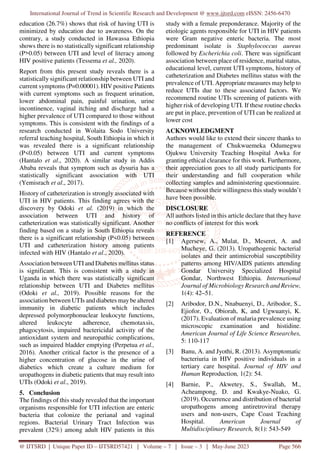 Prevalence and Risk Factors of Bacterial Urinary Tract Infection among ...