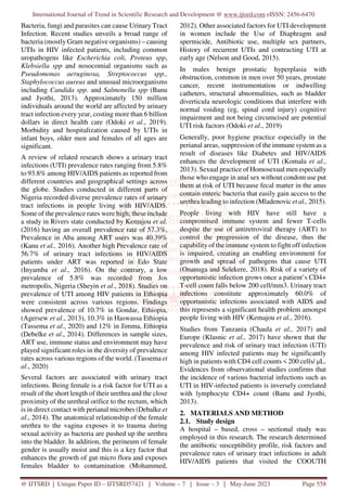 Prevalence and Risk Factors of Bacterial Urinary Tract Infection among ...