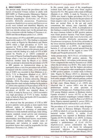 Prevalence and Risk Factors of Bacterial Urinary Tract Infection among ...