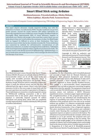 Smart Blind Stick using Arduino | PDF