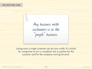 THE BOTTOM LINE




                                               Any business with
                                     ...