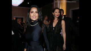 Salma Hayek, Ashley Judd. REUTERS/Lucy Nicholson
 