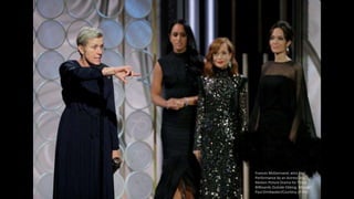 Frances McDormand, wins Best
Performance by an Actress in a
Motion Picture Drama for Three
Billboards Outside Ebbing, Missouri.
Paul Drinkwater/Courtesy of NBC
 