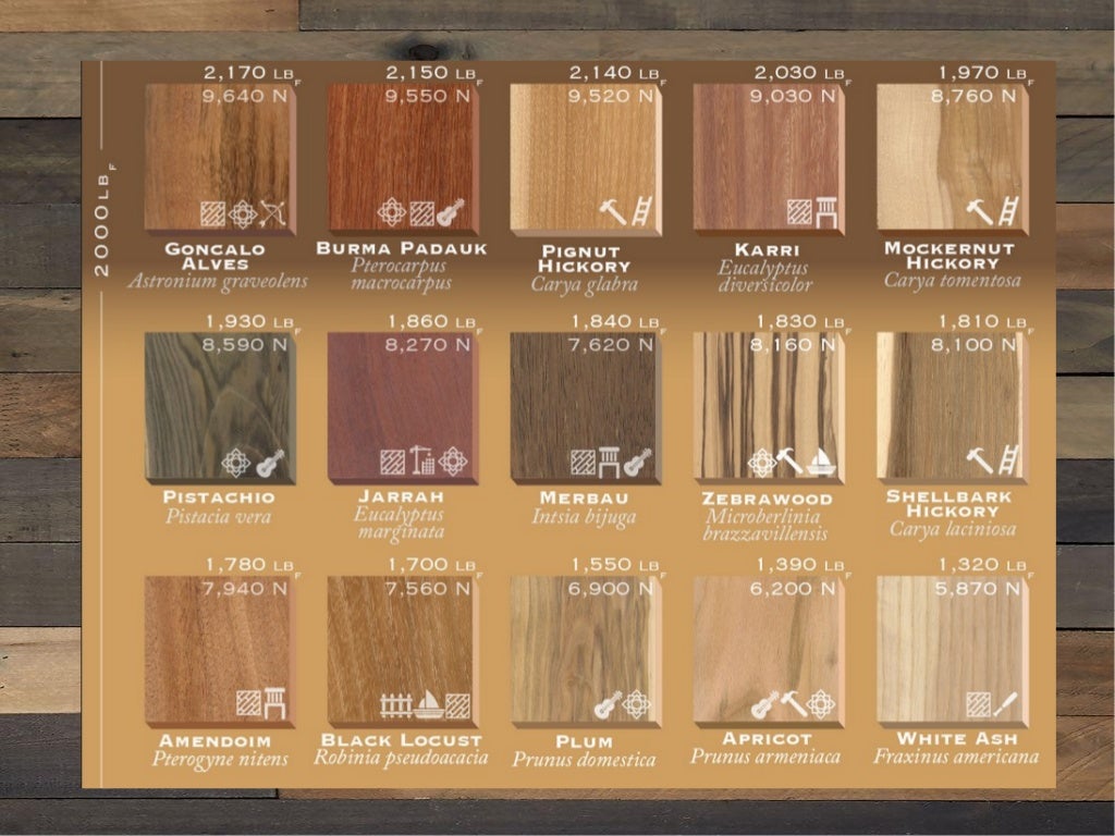 75 Types of Wood Ranked by Hardness and How They Are Used